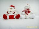 4711542839442-20cm聖誕老人雪人坐姿玩偶擺飾